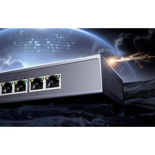 Ugreen CM741 6-Port Gigabites Ethernet Switch PoE támogatással - 6