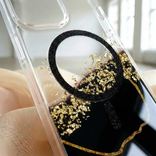 Samsung Galaxy S25 Ultra epoxidové magnetické čierne puzdro - 5