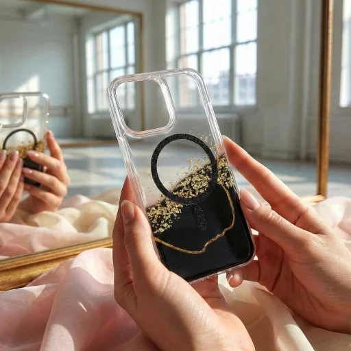 Samsung Galaxy S25 Ultra epoxidové magnetické čierne puzdro - 3