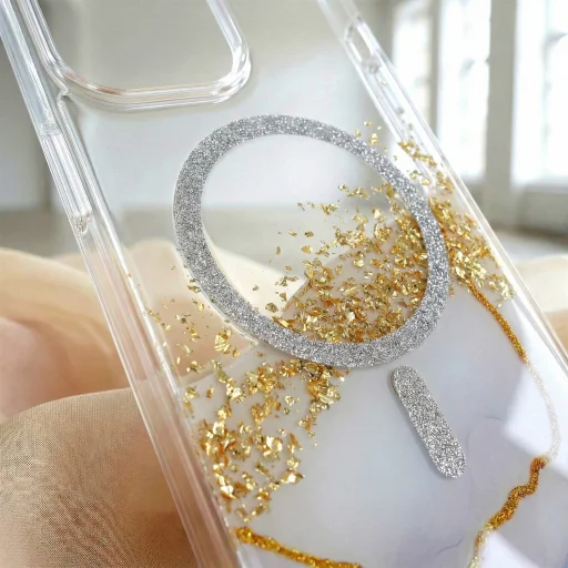 Samsung Galaxy S25 Ultra Epoxy Mag puzdro biele - 5