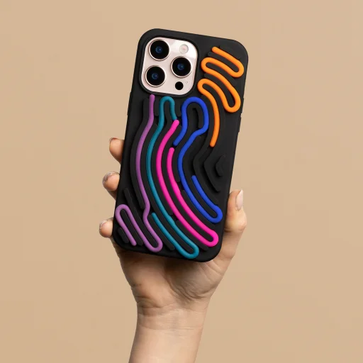 iPhone 11 DIY hadí obal čierny obal - 2