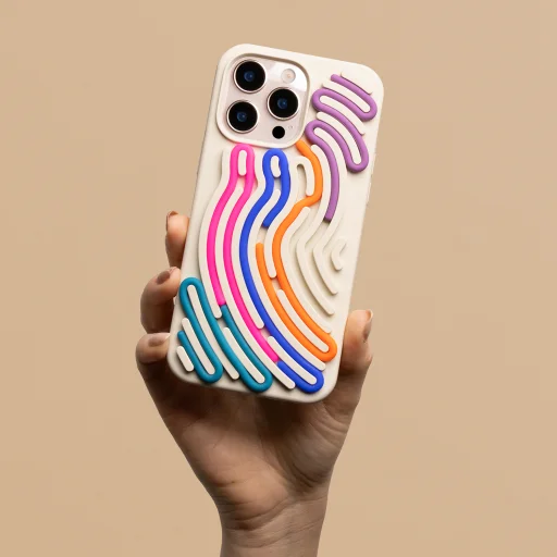 iPhone 11 DIY hadí obal béžový obal - 2