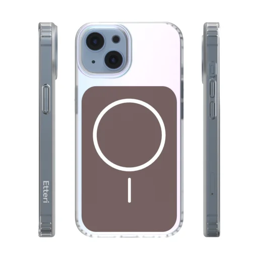 Puzdro iPhone 13 Etteri Hidden Pearl hnedé - 3