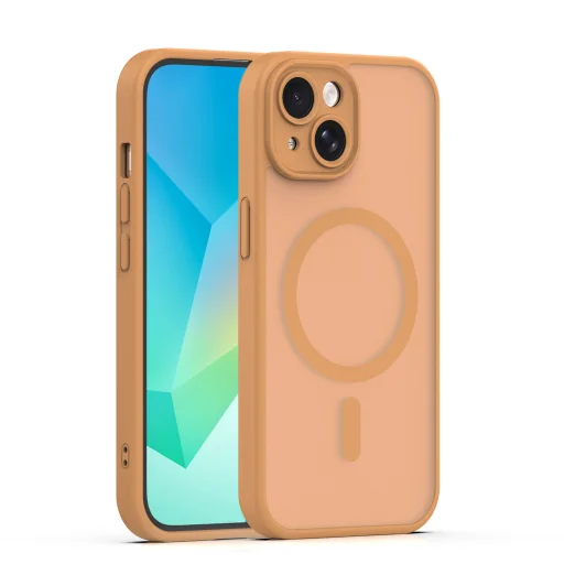 iPhone 15 6,1" hnedé puzdro - 1