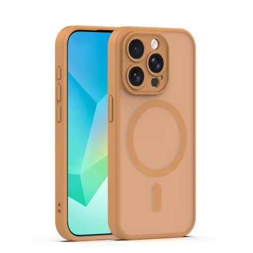 iPhone 15 Pro puzdro Mag Matt puzdro 6,1" hnedé - 1