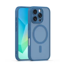 Puzdro na iPhone 16 Pro Mag matné tmavomodré