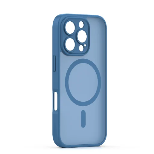 Puzdro na iPhone 16 Pro Mag matné tmavomodré - 2