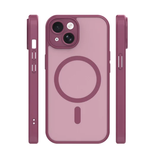 iPhone 15 puzdro Mag Matt bordové - 3