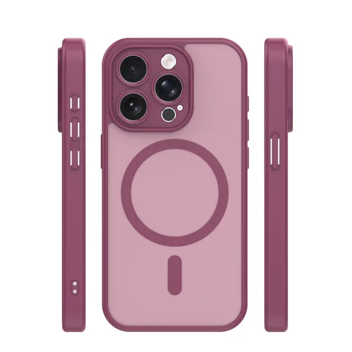 iPhone 15 Pro Mag matné puzdro 6,1" bordové puzdro - 3