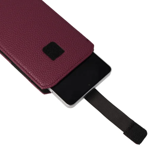 WONDER Flexi Pouch puzdro (veľkosť XL) iPhone 17 Air, iPhone 16 Plus/Samsung S26 Plus/S25 Plus/A56/A55/A54/Xiaomi 15/14/13T Pro/13T/Oppo Find X8/Find X7/Reno 12 Pro/Vivo X200/X100/V40 Pro/Motorola Edge 50 Pro/Edge 50/Edge 30 Fusion burgundské - 4