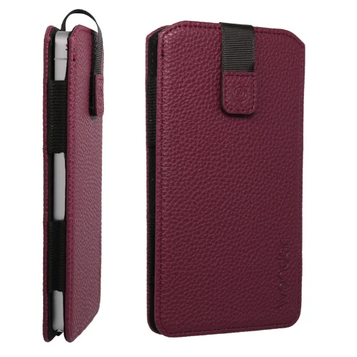 WONDER Flexi Pouch puzdro (veľkosť XL) iPhone 17 Air, iPhone 16 Plus/Samsung S26 Plus/S25 Plus/A56/A55/A54/Xiaomi 15/14/13T Pro/13T/Oppo Find X8/Find X7/Reno 12 Pro/Vivo X200/X100/V40 Pro/Motorola Edge 50 Pro/Edge 50/Edge 30 Fusion burgundské - 1