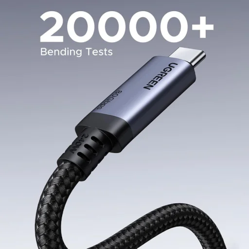 USB-C - USB-C kábel UGREEN L706 (65383), 240W, 1m, čierny - 5