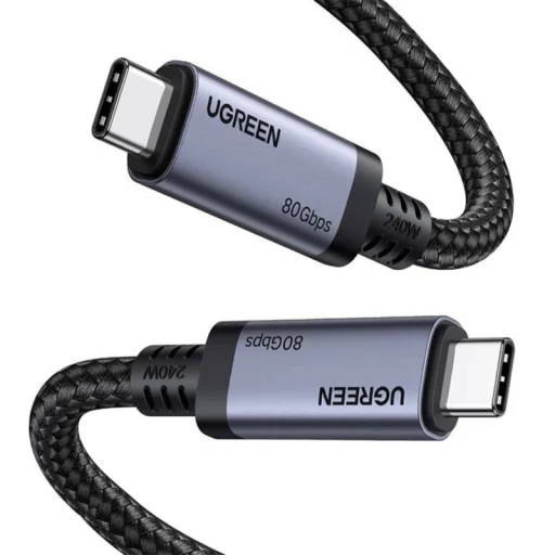 USB-C - USB-C kábel UGREEN L706 (65383), 240W, 1m, čierny - 4