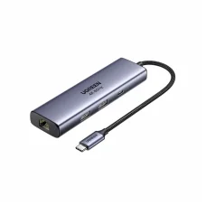 UGREEN CM512 (75643) USB-C Hub, 6in1, sivý