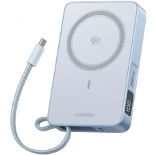 Powerbank UGREEN MagFlow PB773, 10000mAh, 25W, PD + FQI, Kék