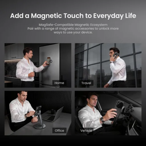 Nillkin CamShield Prop Magnetic puzdro Xiaomi 17 Ultra čierne puzdro - 8