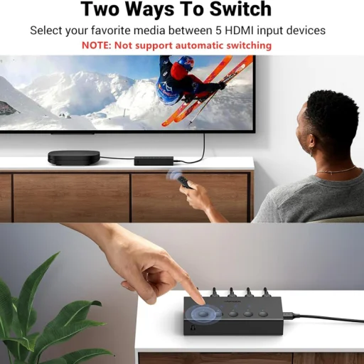 HDMI switch UGREEN CM568 (90512), čierny - 6