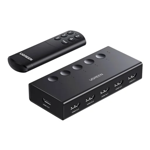 HDMI switch UGREEN CM568 (90512), čierny - 2
