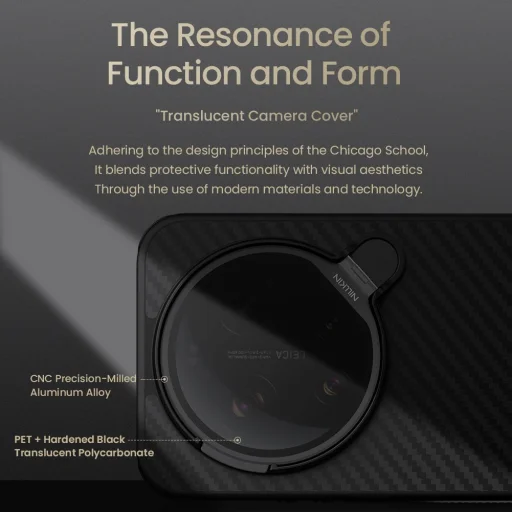 Nillkin CarboProp aramidové magnetické puzdro Xiaomi 17 Ultra čierne puzdro - 6