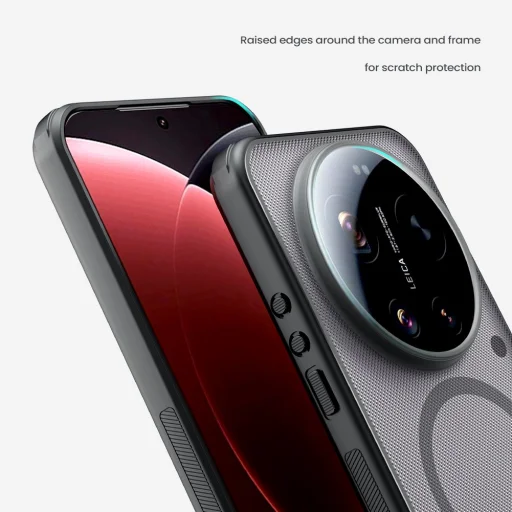 Nillkin Super Frosted PRO Magnetický zadný kryt na Xiaomi 17 Ultra Priehľadná čierna - 6