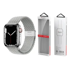 Apple Watch 42/44/45mm Yesido WB23 Pletený remienok strieborný