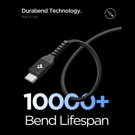 Spigen EB10010CCA Essential Type-C kábel 100W 100cm čierny - 4