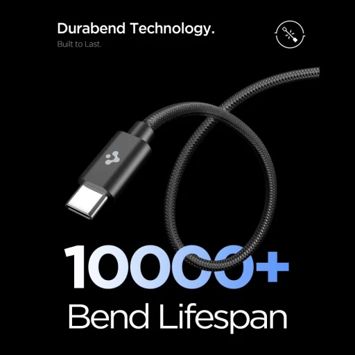 Spigen EE451EU Essential 1-portová sieťová nabíjačka 45W + USB-C kábel čierna - 5