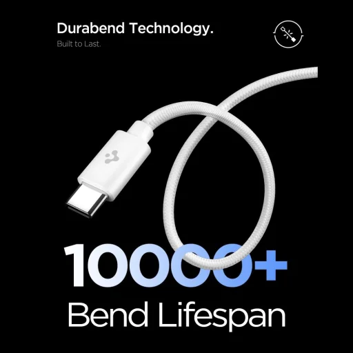 Spigen EE451EU Essential 1-portová sieťová nabíjačka 45W + Type-C kábel biela - 5