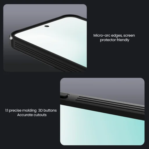 Nillkin CamShield PRO odolný kryt pre Samsung Galaxy A37 priehľadná čierna - 7