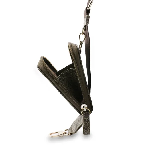 Guess Crossbody PU 4G Kovové Logo + Peňaženka Hnedá - 5