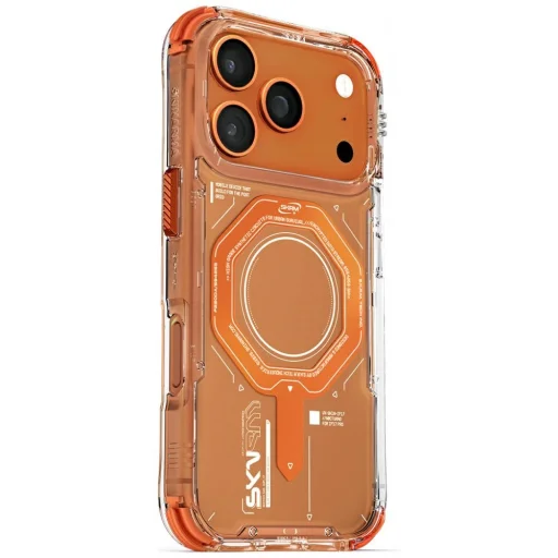 iPhone 17 Pro Skinarma Magma puzdro s magnetickým nabíjaním oranžové - 1