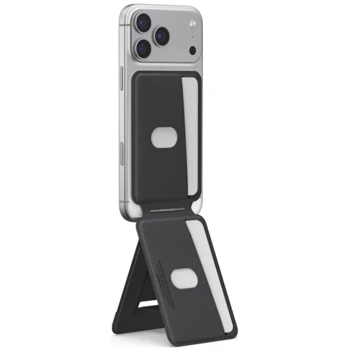 iPhone Skinarma Axis magnetická skladacia tripod peňaženka karbónová - 2