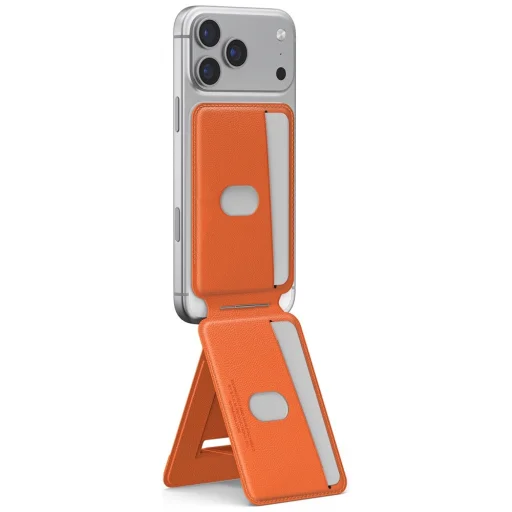 iPhone Skinarma Axis magnetický skladací tripod a držiak na karty oranžový - 2
