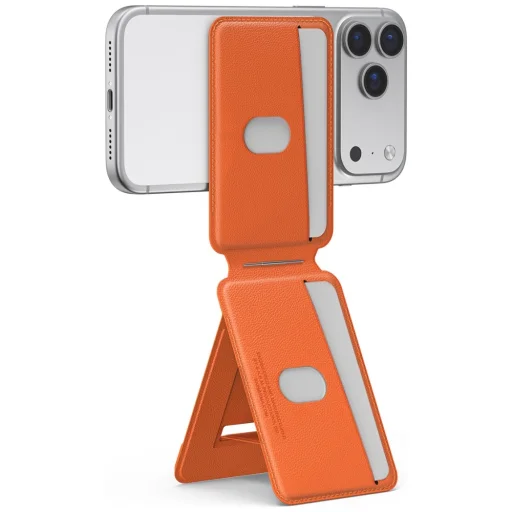 iPhone Skinarma Axis magnetický skladací tripod a držiak na karty oranžový - 3