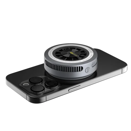 Blavec držiak do auta BHC-05 Qi2.2 25W s magneticky odnímateľným indukčným nabíjaním a aktívnym chladením do mriežky ventilácie (BHC05-MWIB) čierny - 4