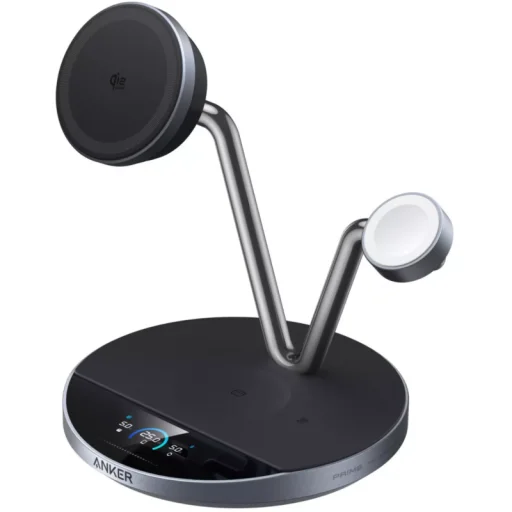 Anker Prime MagGo AirCool 3in1 bezdrôtová nabíjačka, 25W, čierna B25X7G11 - 1