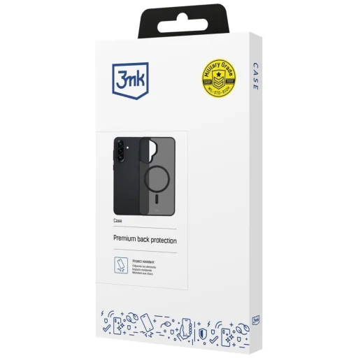 Samsung Galaxy A37 3MK Smoke MagCase puzdro čierne - 3
