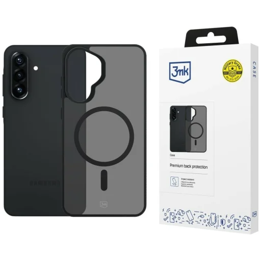 Samsung Galaxy A37 3MK Smoke MagCase puzdro čierne - 1
