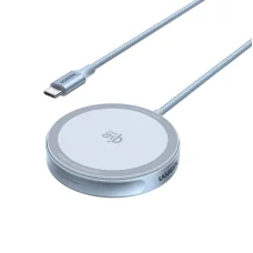 Bezdrôtová nabíjačka UGREEN MagFlow, 25W, modrá