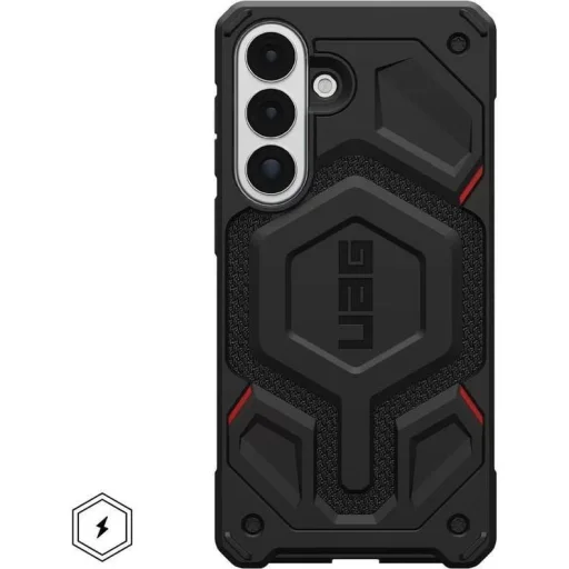 Samsung Galaxy S26 Plus tok UAG Urban Armor Gear MONARCH PRO mágnessel beépítve neoprén mintás fekete tok - 1