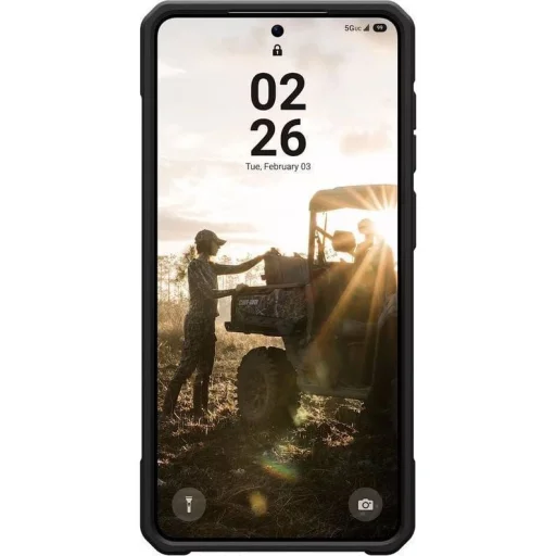 Samsung Galaxy S26 Plus tok UAG Urban Armor Gear MONARCH PRO mágnessel beépítve neoprén mintás fekete tok - 3