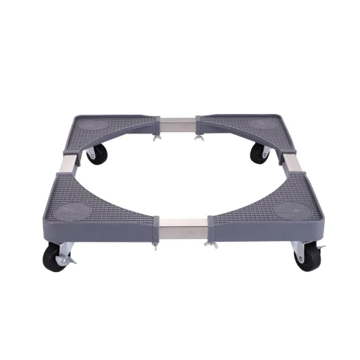 Zilan ZLN1642 nastaviteľný podstavec pod sporák / chladničku / práčku, kolieska s aretačným mechanizmom, 65 cm, max. do 300 kg, sivý - 1