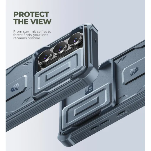 Samsung Galaxy S26 Ultra Dexnor 360 nárazuvzdorné puzdro s výklopným stojanom a ochranou fotoaparátu modré - 5