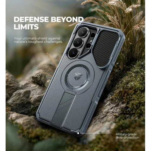 Samsung Galaxy S26 Ultra Dexnor 360 fokos tok kameravédelem, állvány kék, ütésálló - 6