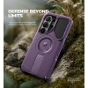 Samsung Galaxy S26 Ultra Dexnor 360-stupňové puzdro, ochrana fotoaparátu, stojan, fialové, nárazuvzdorné thumbnail