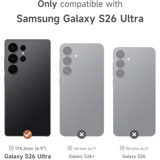 Samsung Galaxy S26 ULTRA SURITCH Magsafe puzdro, vyklápací stojan, ochrana fotoaparátu, fialové, nárazuvzdorné - 6