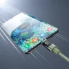 PD60W USB-C na USB-C digitálny displej 1,2m nylonový kábel - zelený thumbnail