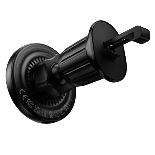Borofone BH224 Flash magnetický držiak do auta s bezdrôtovým nabíjaním do mriežky ventilácie čierny - 6