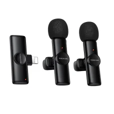 Borofone Bezdrôtový klopový mikrofón BFK16A Winner Lightning čierny - 2 kusy