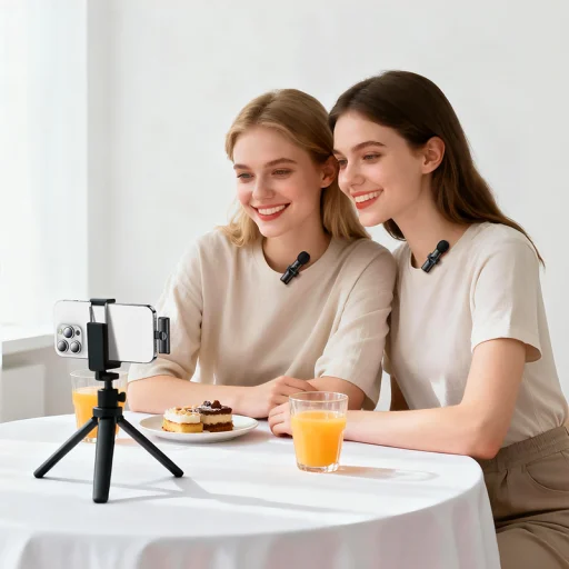 Borofone Bezdrôtový klopový mikrofón BFK16A Winner Lightning čierny - 2 kusy - 8